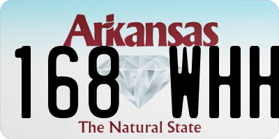 AR license plate 168WHH