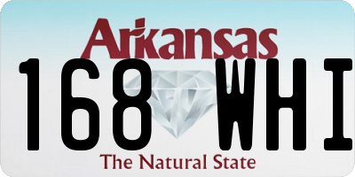 AR license plate 168WHI