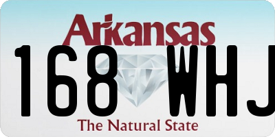 AR license plate 168WHJ