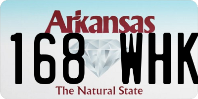 AR license plate 168WHK