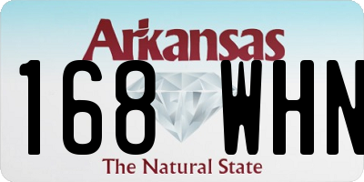 AR license plate 168WHN