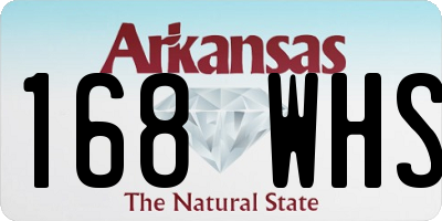 AR license plate 168WHS
