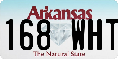 AR license plate 168WHT