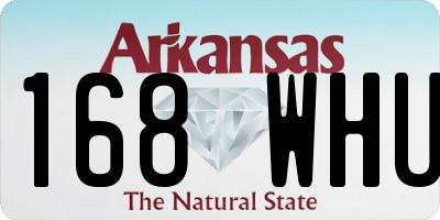 AR license plate 168WHU