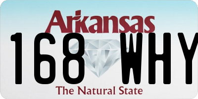 AR license plate 168WHY