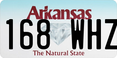 AR license plate 168WHZ