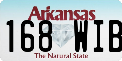 AR license plate 168WIB