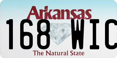 AR license plate 168WIC