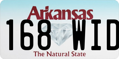 AR license plate 168WID