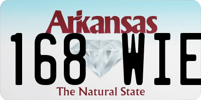 AR license plate 168WIE