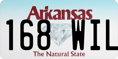 AR license plate 168WIL