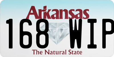 AR license plate 168WIP