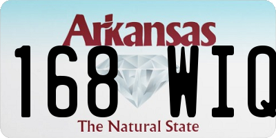 AR license plate 168WIQ