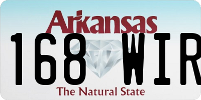 AR license plate 168WIR