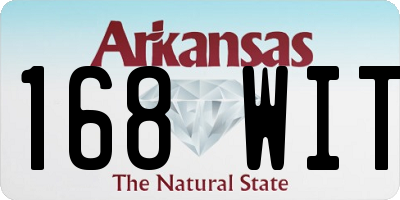AR license plate 168WIT
