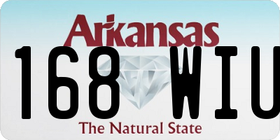 AR license plate 168WIU