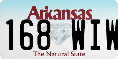 AR license plate 168WIW