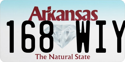 AR license plate 168WIY