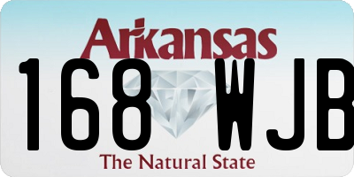 AR license plate 168WJB