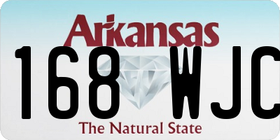 AR license plate 168WJC