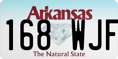 AR license plate 168WJF