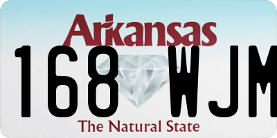 AR license plate 168WJM
