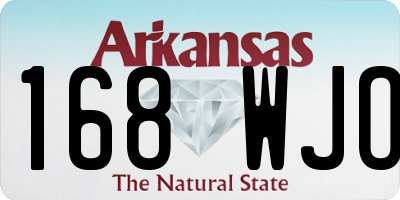 AR license plate 168WJO