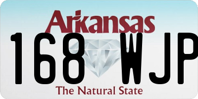 AR license plate 168WJP