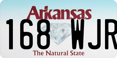 AR license plate 168WJR