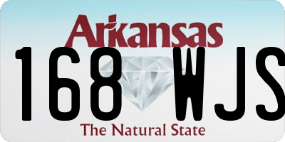 AR license plate 168WJS