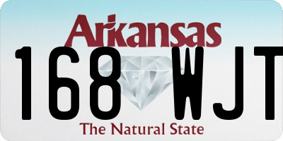 AR license plate 168WJT