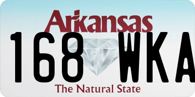 AR license plate 168WKA