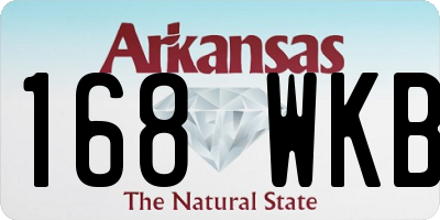 AR license plate 168WKB