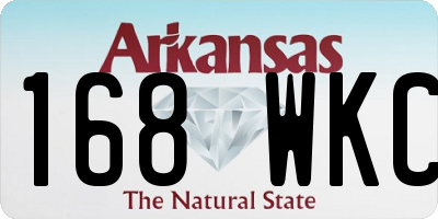 AR license plate 168WKC