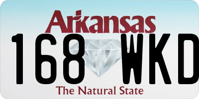 AR license plate 168WKD
