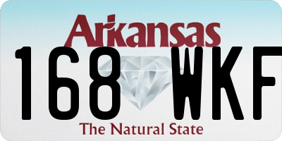 AR license plate 168WKF