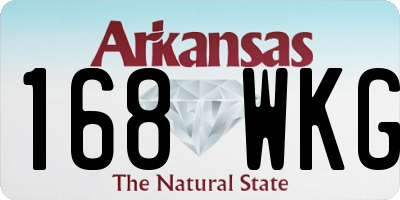 AR license plate 168WKG