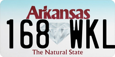 AR license plate 168WKL