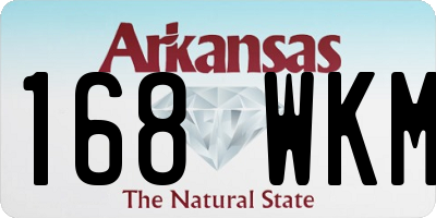 AR license plate 168WKM