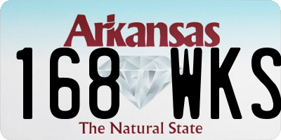 AR license plate 168WKS