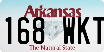 AR license plate 168WKT