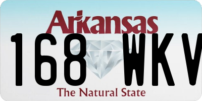 AR license plate 168WKV