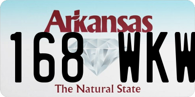 AR license plate 168WKW