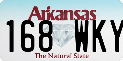 AR license plate 168WKY