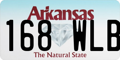 AR license plate 168WLB