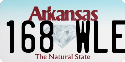 AR license plate 168WLE