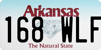 AR license plate 168WLF