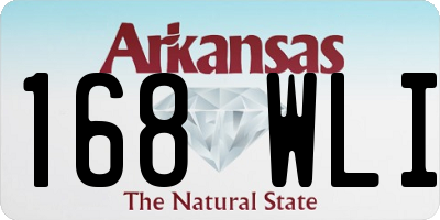 AR license plate 168WLI