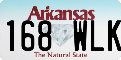 AR license plate 168WLK