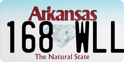 AR license plate 168WLL